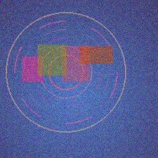 Tampered hologram sample